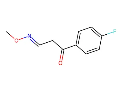 1-(4-Fluorophenyl)-3-(methoxyimino)propan-1-one structure