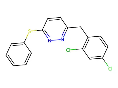 3-(2,4-Dichlorobenzyl)-6-(phenylsulfanyl)pyridazine structure
