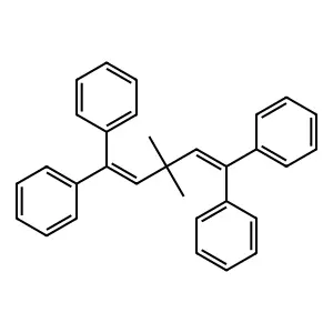 (3,3-Dimethyl-1,5,5-triphenylpenta-1,4-dienyl)benzene structure