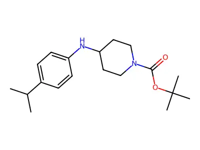 tert-butyl 4-(4-isopropylanilino)tetrahydro-1(2H)-pyridinecarboxylate structure
