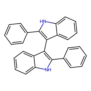 2,2'-diphenyl-1H,1'H-3,3'-biindole structure