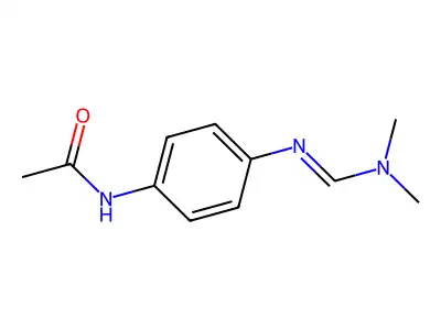 N-[4-(dimethylaminomethylideneamino)phenyl]acetamide structure