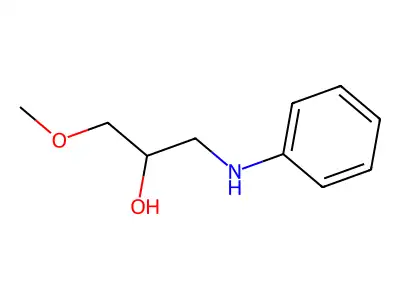 (2S)-1-anilino-3-methoxypropan-2-ol structure