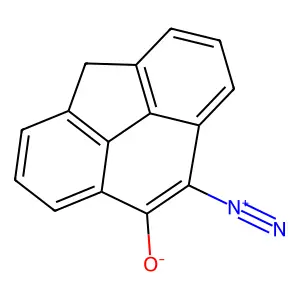9-Diazo-4,5-methylene-10-oxophenanthrene structure