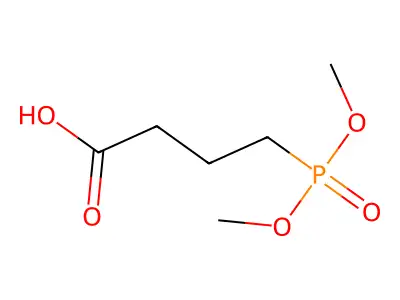 Dimethyl(3-carboxypropyl)phosphonate structure
