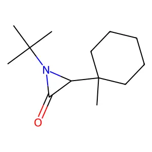 1-Tert-butyl-3-(1-methylcyclohexyl)aziridin-2-one structure