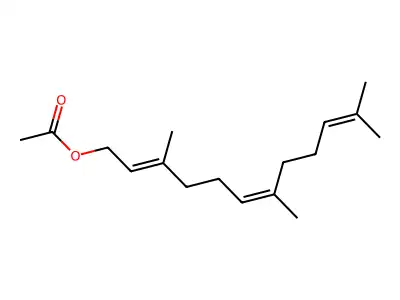 Farnesyl acetate, (2E,6Z)- structure
