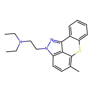 2-(2-(Diethylamino)ethyl)-5-methyl-2H-(1)benzothiopyrano(4,3,2-cd)indazole structure