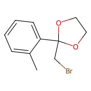 2-(Bromomethyl)-2-(2-methylphenyl)-1,3-dioxolane structure