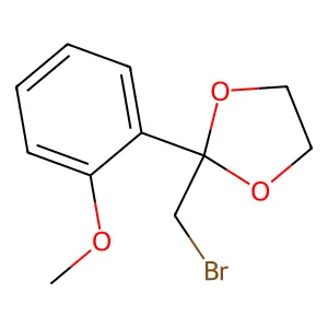2-(Bromomethyl)-2-(2-methoxyphenyl)-1,3-dioxolane structure