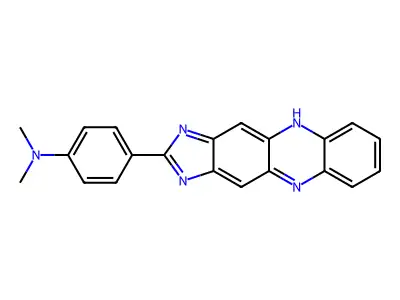 4-(1H-Imidazo(4,5-B)phenazin-2-YL)-N,N-dimethylaniline structure