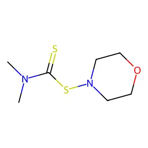 Morpholine, 4-[[(dimethylamino)thioxomethyl]thio]- structure