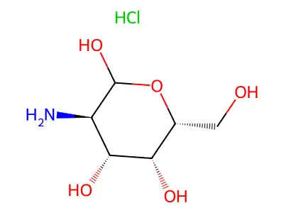 D-(+)-Galactosamine hydrochloride structure