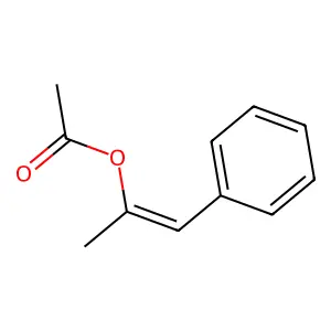 1-Propen-2-ol, 1-phenyl-, 2-acetate, (1E)- structure