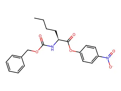 N-Cbz-D-norleucine 4-nitrophenyl ester structure