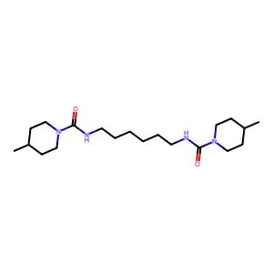 4-methyl-N-[6-[(4-methylpiperidine-1-carbonyl)amino]hexyl]pi structure