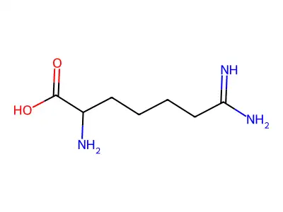2,7-Diamino-7-iminoheptanoic acid structure