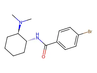 4-bromo-N-[(1R,2R)-2-(dimethylamino)cyclohexyl]benzamide structure