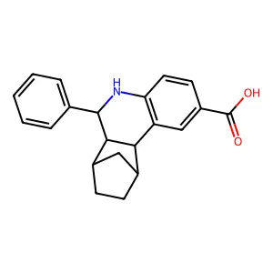 (1S,2R,10S,11S,12R)-10-phenyl-9-azatetracyclo[10.2.1.02,11.03,8]pentadeca-3(8),4,6-triene-5-carboxylic acid structure