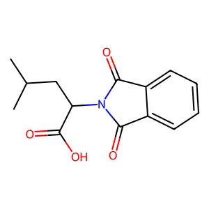 (2R)-2-(1,3-dioxoisoindol-2-yl)-4-methylpentanoate structure