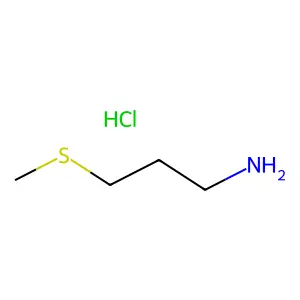Propylamine, 3-(methylthio)-, hydrochloride structure