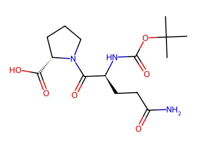 Boc-gln-pro structure