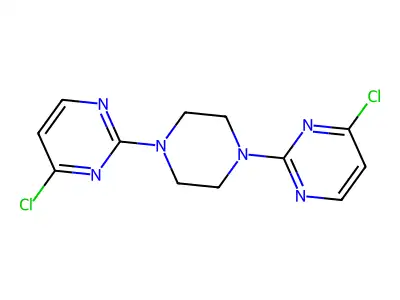 2,2'-(1,4-Piperazinediyl)bis[4-chloropyrimidine] structure