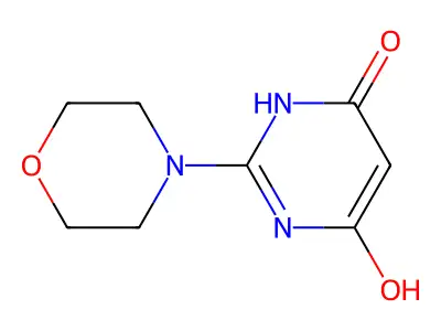 2-Morpholinopyrimidine-4,6-diol structure