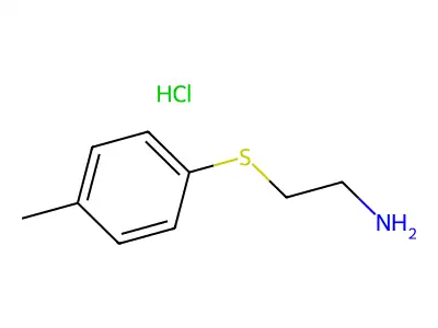 2-[(4-甲基苯基)硫代]乙胺 structure