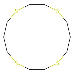 1,4,8,11-Tetrathiacyclotetradecane structure