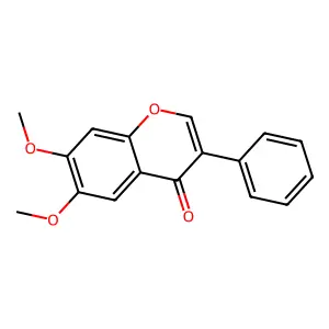 6,7-Dimethoxy-3-phenylchromen-4-one structure