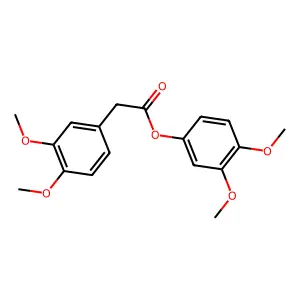 Benzeneacetic acid, 3,4-dimethoxy-, 3,4-dimethoxyphenyl ester structure