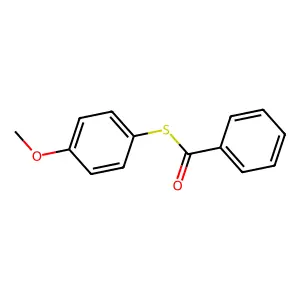 S-(4-methoxyphenyl) benzenecarbothioate structure