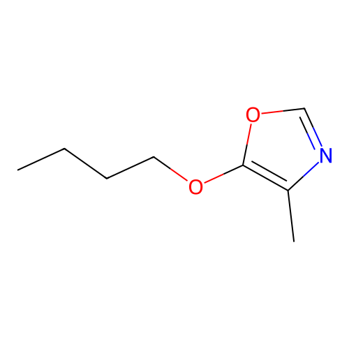 5-Butoxy-4-methyl-1,3-oxazole structure