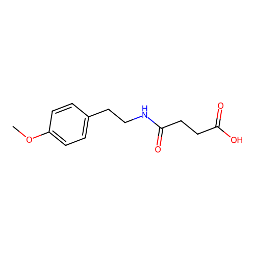 N-[2-(4-Methoxy-phenyl)-ethyl]-succinamic acid structure