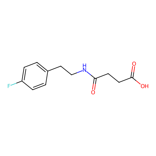 N-[2-(4-Fluoro-phenyl)-ethyl]-succinamic acid structure