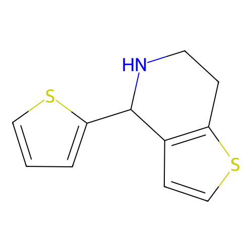 4-(thiophen-2-yl)-4H,5H,6H,7H-thieno(3,2-c)pyridine structure