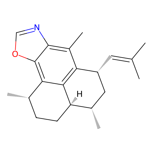 Pseudopteroxazole structure