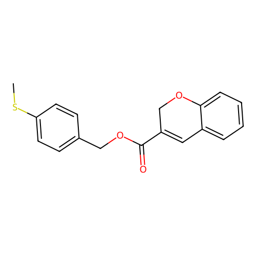 4-(Methylthio)benzyl 2H-chromene-3-carboxylate structure