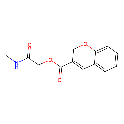 2-(Methylamino)-2-oxoethyl 2H-chromene-3-carboxylate structure
