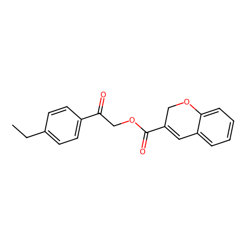 2-(4-Ethylphenyl)-2-oxoethyl 2H-chromene-3-carboxylate structure