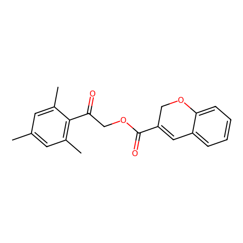 2-Mesityl-2-oxoethyl 2H-chromene-3-carboxylate structure