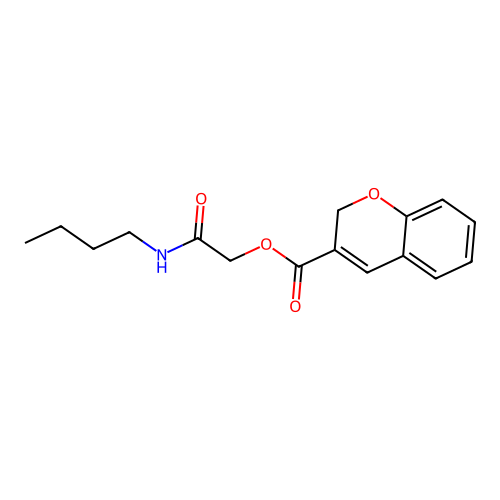 2-(Butylamino)-2-oxoethyl 2H-chromene-3-carboxylate structure