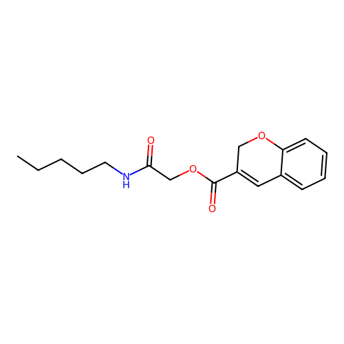 2-Oxo-2-(pentylamino)ethyl 2H-chromene-3-carboxylate structure