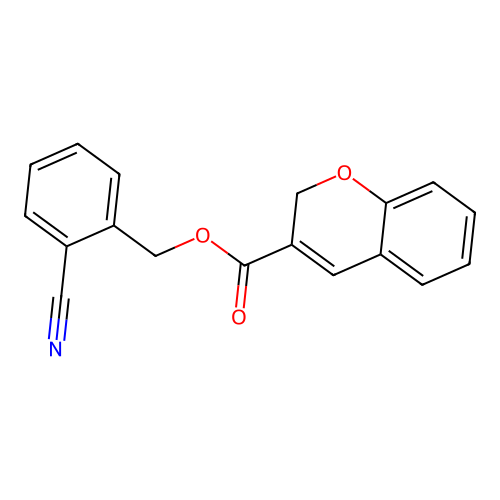 2-Cyanobenzyl 2H-chromene-3-carboxylate structure