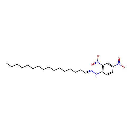 N-[(E)-hexadecylideneamino]-2,4-dinitroaniline structure