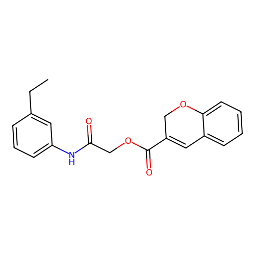 2-((3-Ethylphenyl)amino)-2-oxoethyl 2H-chromene-3-carboxylate structure