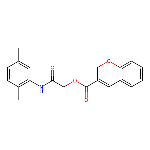 2-((2,5-Dimethylphenyl)amino)-2-oxoethyl 2H-chromene-3-carboxylate structure