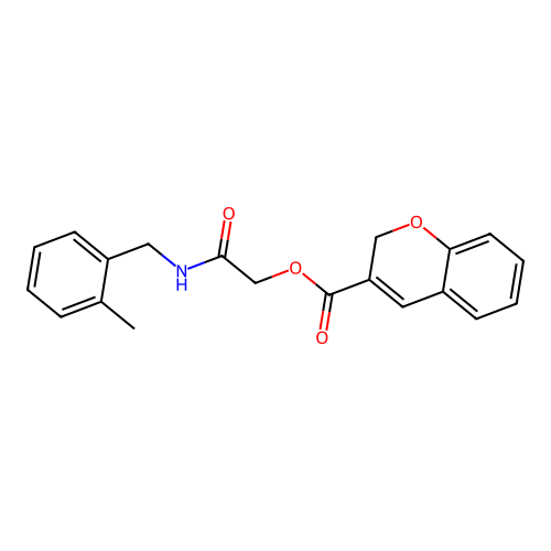 2-((2-Methylbenzyl)amino)-2-oxoethyl 2H-chromene-3-carboxylate structure