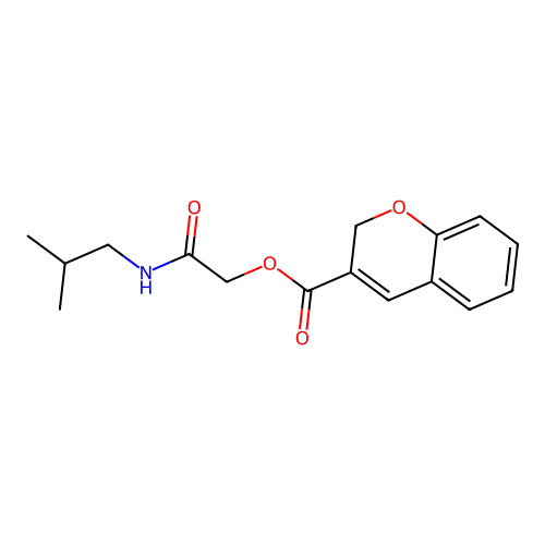 2-(Isobutylamino)-2-oxoethyl 2H-chromene-3-carboxylate structure